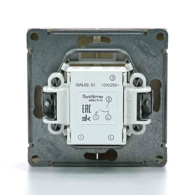 Выключатель 2-кл. ArtGallery (сх. 5) 10AX механизм шампань SE GAL000551