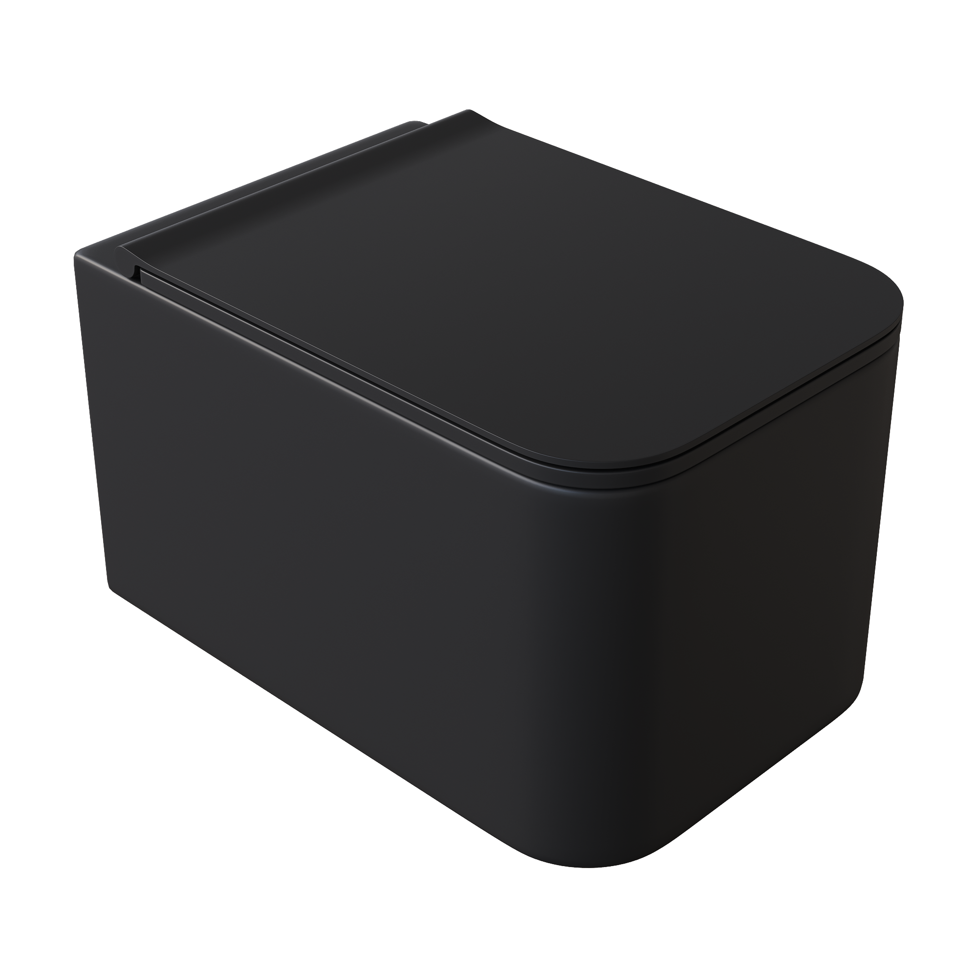 Унитаз подвесной, Mane Белый глянец c крышкой