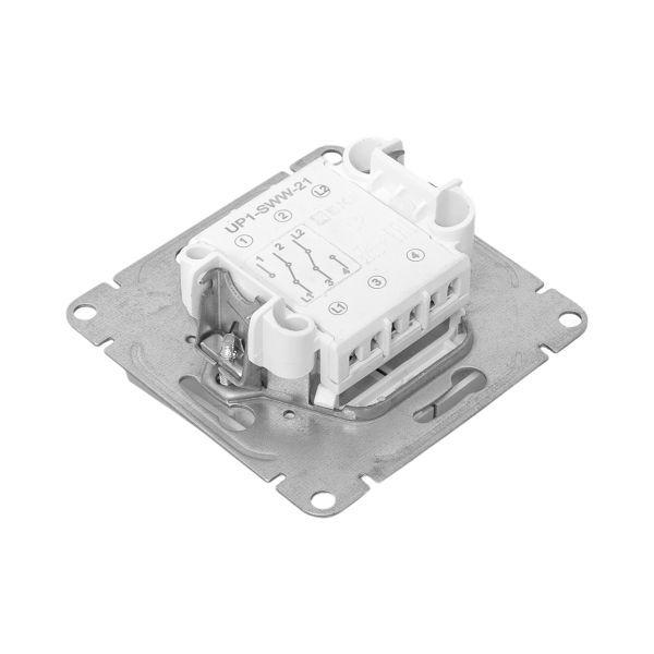 Выключатель проходной 2-кл. СП Эпика механизм алюм. EKF UP1-SWA-21