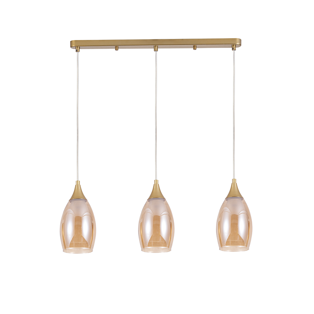 Светильник Подвесной Arte Lamp BARRY A7951SP-3GO 3*E14 Металл Янтарный