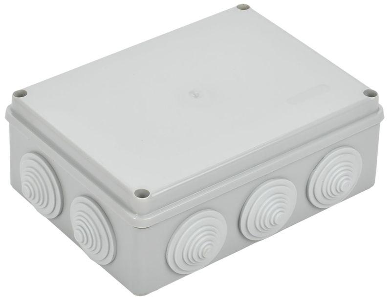 Коробка распаячная ОП 190х140х70 IP55 КМ41244 RAL7035 (10 гермовводов) IEK UKO11-190-140-070-K41-55