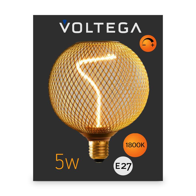Лампа светодиодная Loft Led BRMC125150 5Вт 1800К E27 DIM Voltega 8538