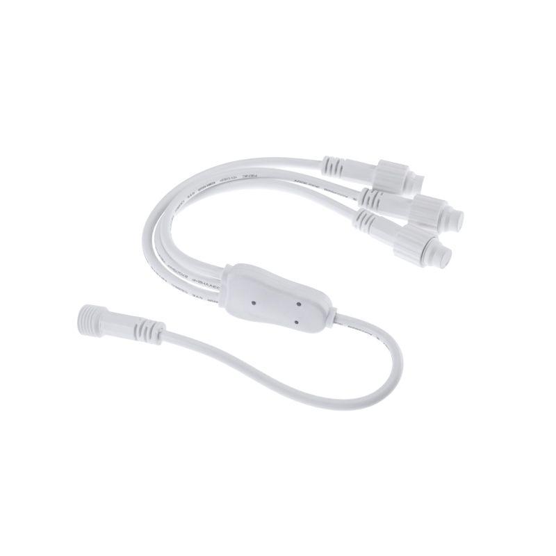 Разветвитель-Y для уличных гирлянд Professional (1 вход 3 выхода) бел. ПВХ Neon-Night 315-411