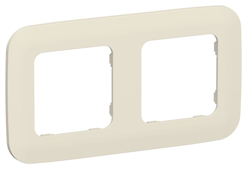 Рамка 2-м СП FLITE РУ-2-А-ФлСл сливочный IEK FI-M22-31-20-K86