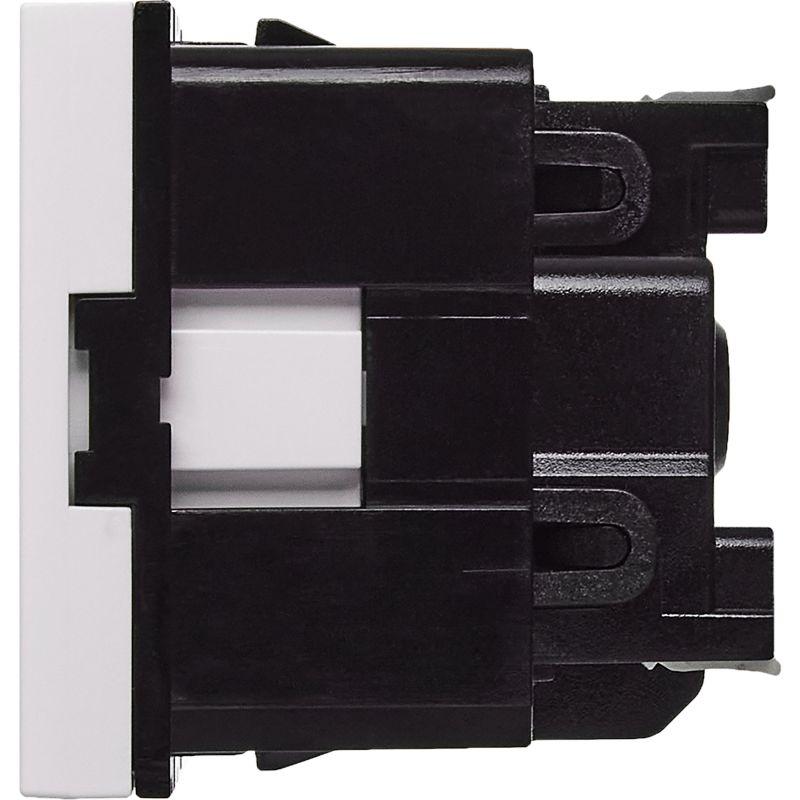 Розетка 2мод. 16А 250В 90град. с заземл. защ. шторки безвинт. зажимы бел. ИЭК Leg 4521055