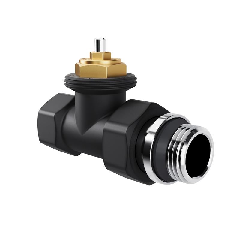 Набор термостатический прямой Design 1/2дюйм М30х1.5 черн. Royal Thermo НС-1640378