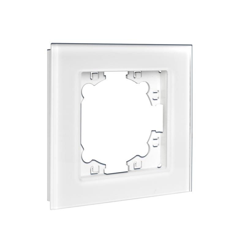 Рамка 1-м Афина стеклянная бел. UNIVersal 2242