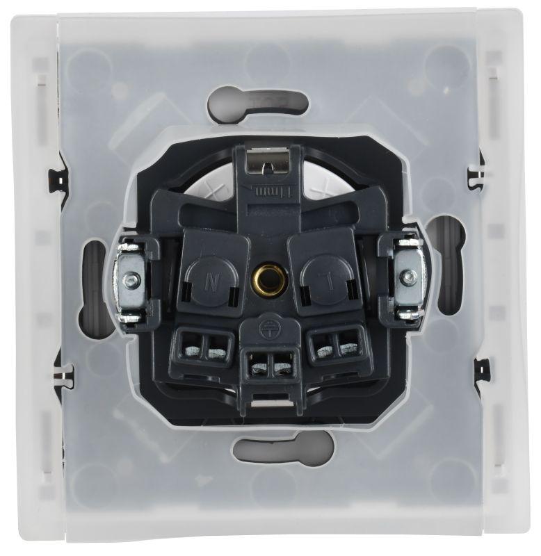 Розетка СП FORTE&PIANO 16А IP44 FP421 с заземл. защ. шторки с крышкой винт. крепл. ваниль IEK FP-R16-16-44-K10