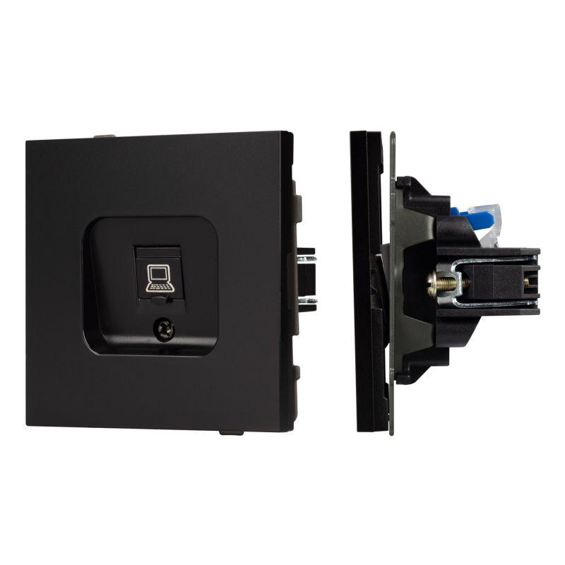 Механизм компьютерной розетки SCT-TENDO-MPC1-PL-BK RJ-45 CAT6 Arlight 054104