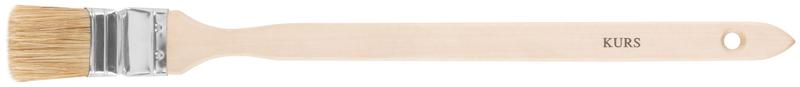 Кисть радиаторная 1.5дюйм (38мм) натур. свет. щетина деревянная ручка КУРС 00874