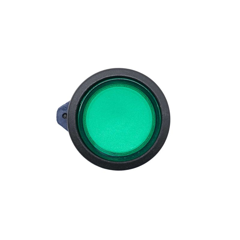 Головка кнопки плоская прозрачная с фиксацией зел. DKC M22P-FLLGP