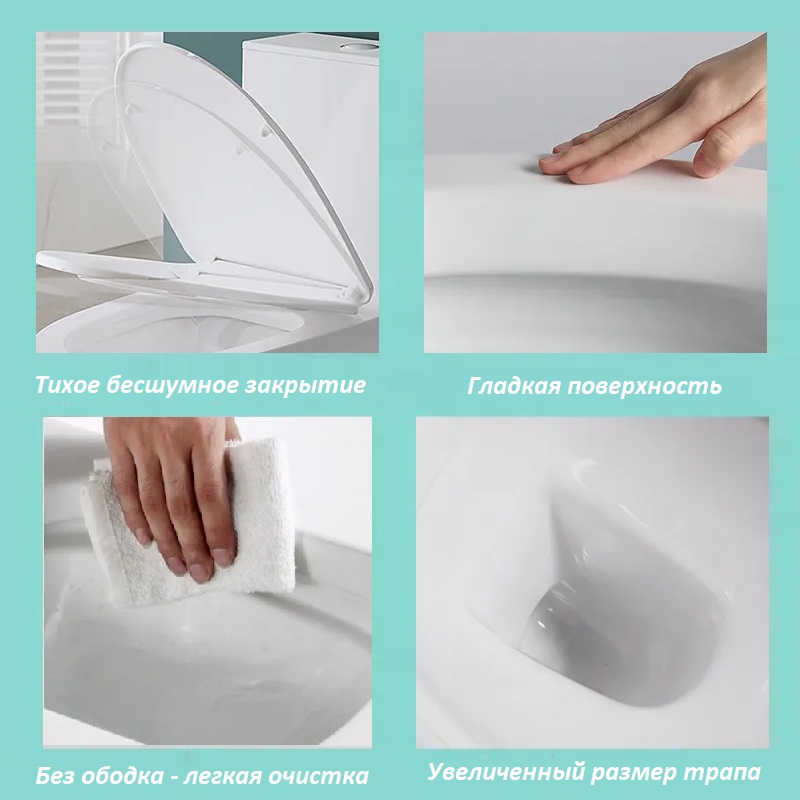 Унитаз ORLTER Aria UF подвесной безободковый Ceruttispa CT10572 (490х360х370)