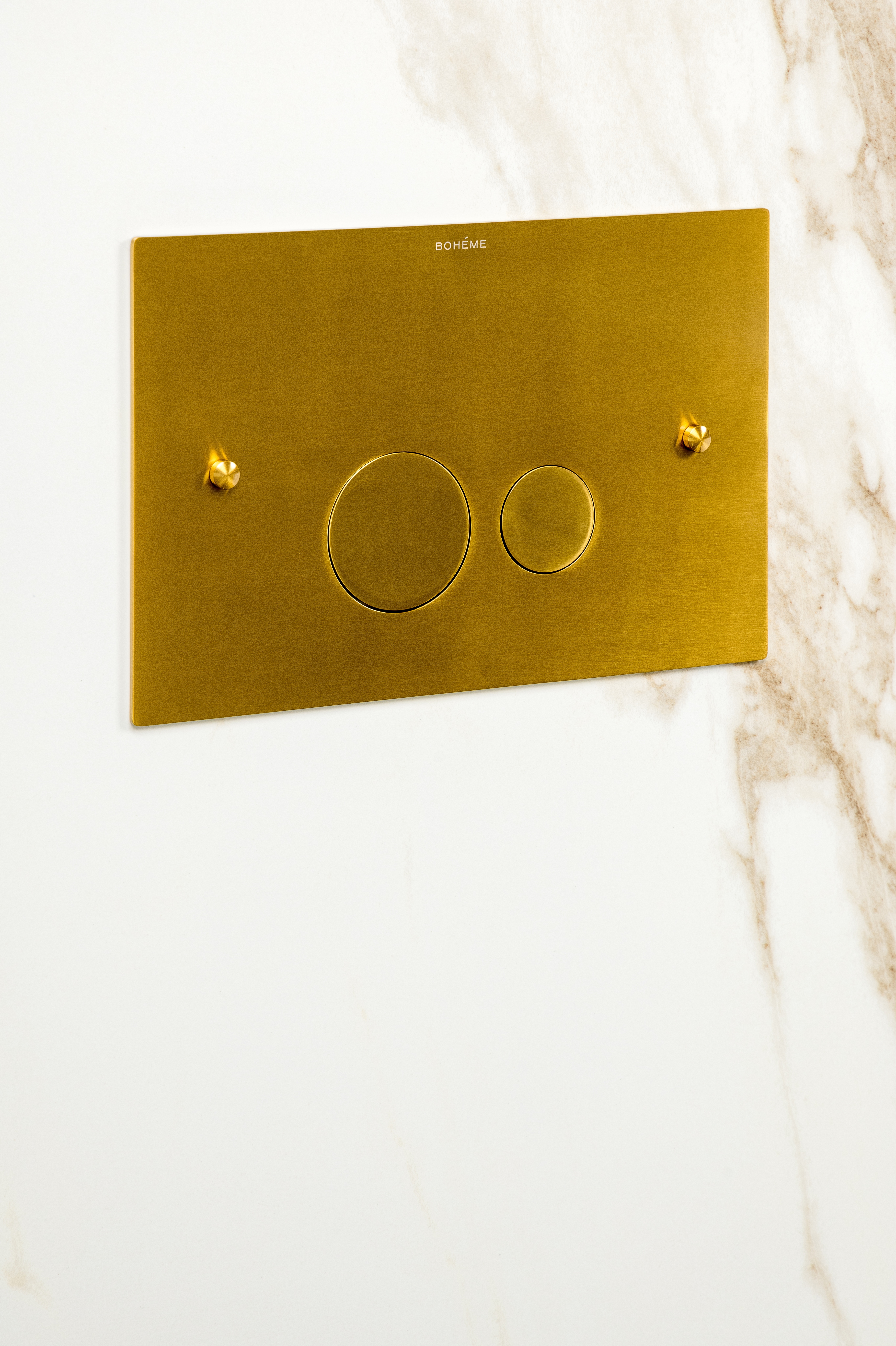 Кнопка для инсталляции Boheme латунь SHINE GUN METAL ультраплоская