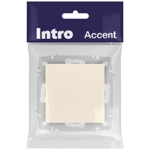 Кнопка Accent 6-109-02 10А-250В IP20 СУ сл. кость Intro Б0063606