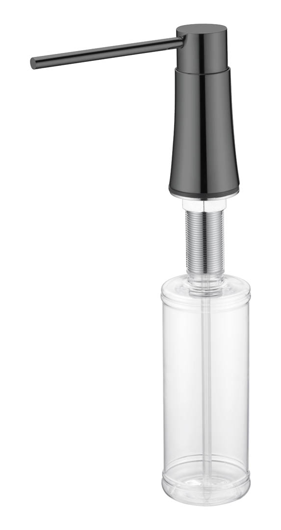 Диспенсер для кухни встраиваемый SHINE GUN METAL