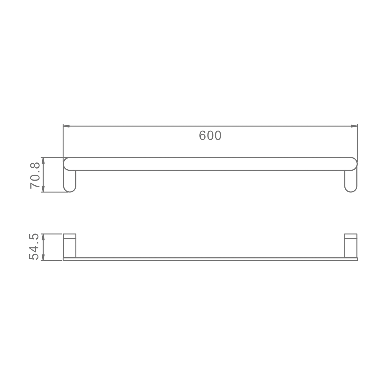 Полотенцедержатель Raglo R300.01.09, графит