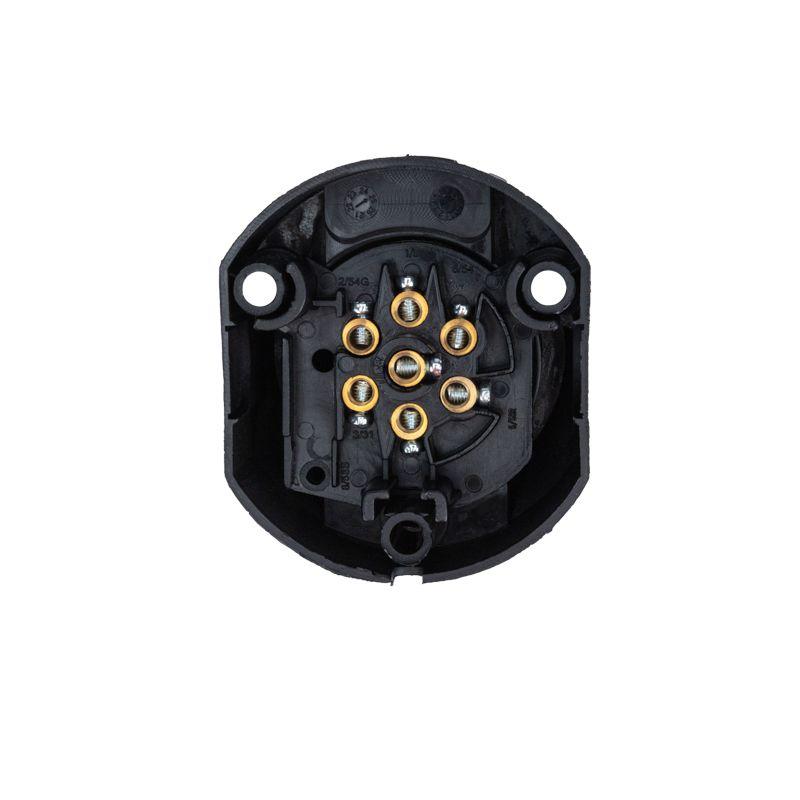 Розетка фаркопа 12В 7 контактов пластик Rexant 16-0321