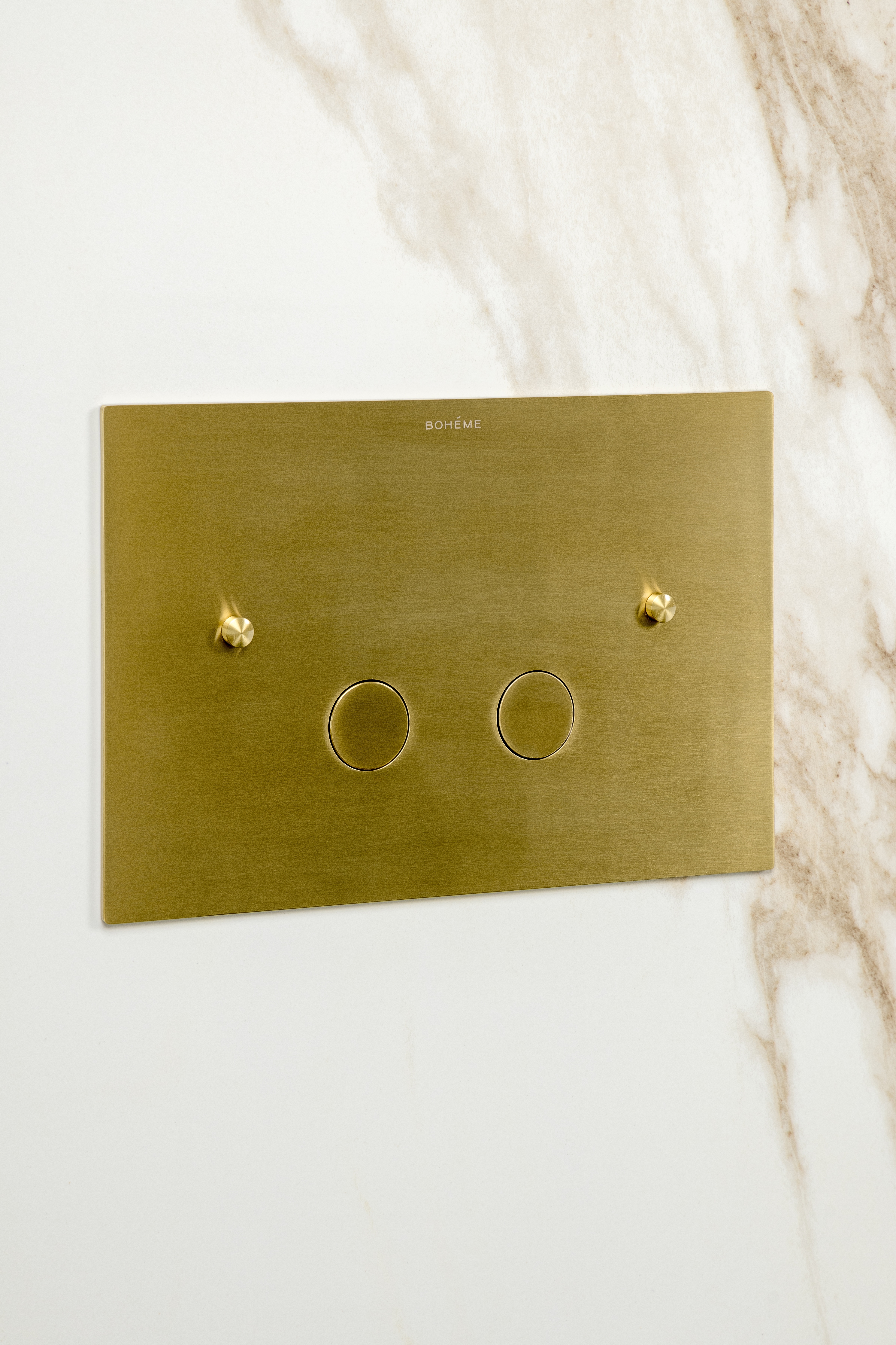 Кнопка для инсталляции латунь GUN METALL ультраплоская