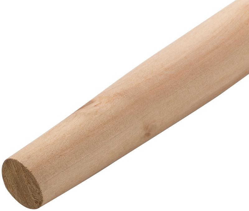 Черенок для снеговых лопат валиков маховых кистей d29мм L1200мм первый сорт березовый 76905