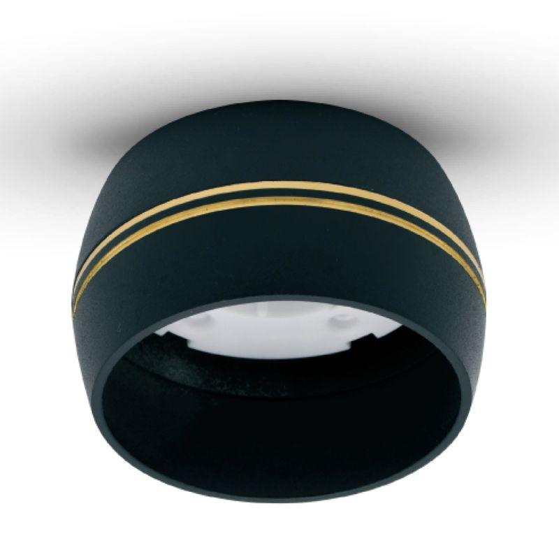 Светильник встраиваемый IP20 металлический под лампу GX53 LGX53-03 C02 черн. Camelion 15398