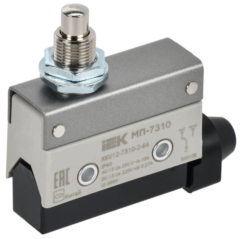 Микропереключатель концевой МП-7310 IP40 толкатель с резьбовым соединением IEK KKV12-7310-2-64