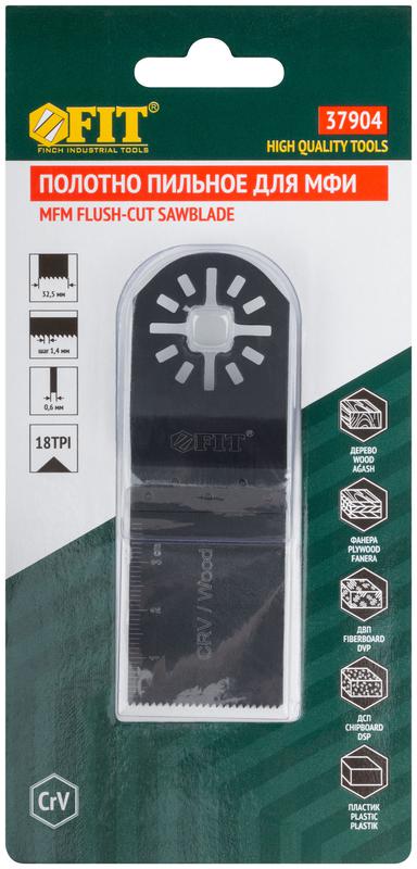 Полотно пильное фрезерованное ступенчатое CrV сталь 32.5х0.6мм FIT 37904