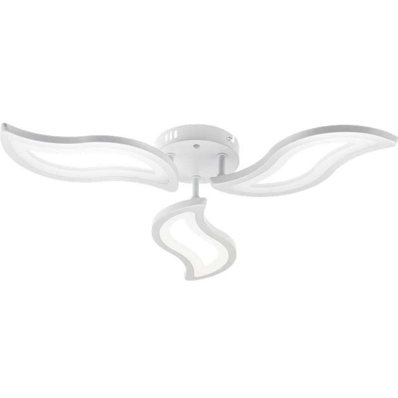 Люстра потолочная светодиодная диммируемая COMO 580х580х75мм 88Вт 2700К/4200К/6400К 18кв.м бел. Ritter 51933 5