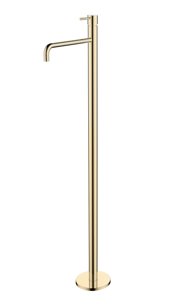 Смеситель для умывальника напольный Uno Gold