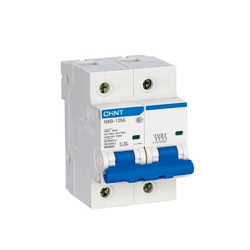 Выключатель автоматический модульный 2п C 63А 10кА NXB-125G CHINT 816092