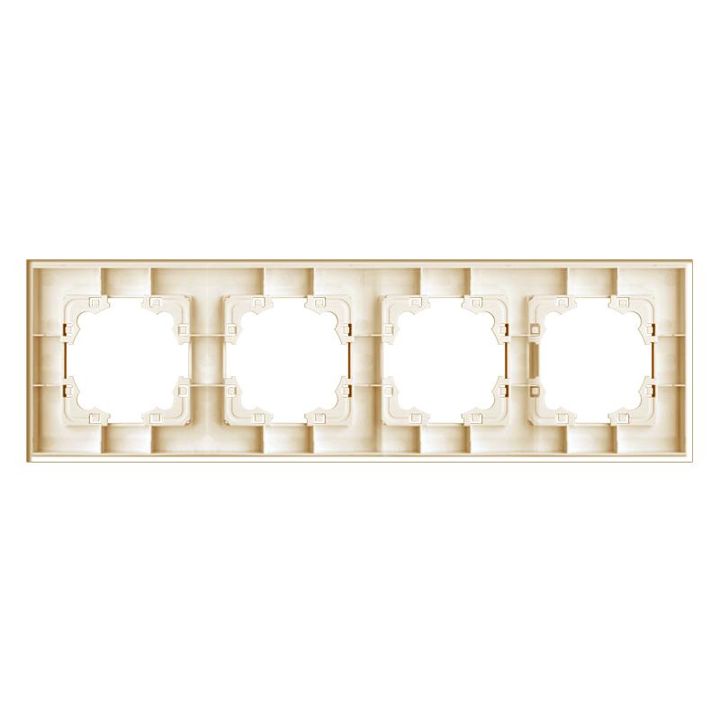 Рамка 4-м Афина стеклянная зол. UNIVersal 2293