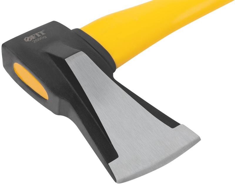 Топор-колун "ушастый" кованый 2500г фибергласовая длинная ручка FIT 46156