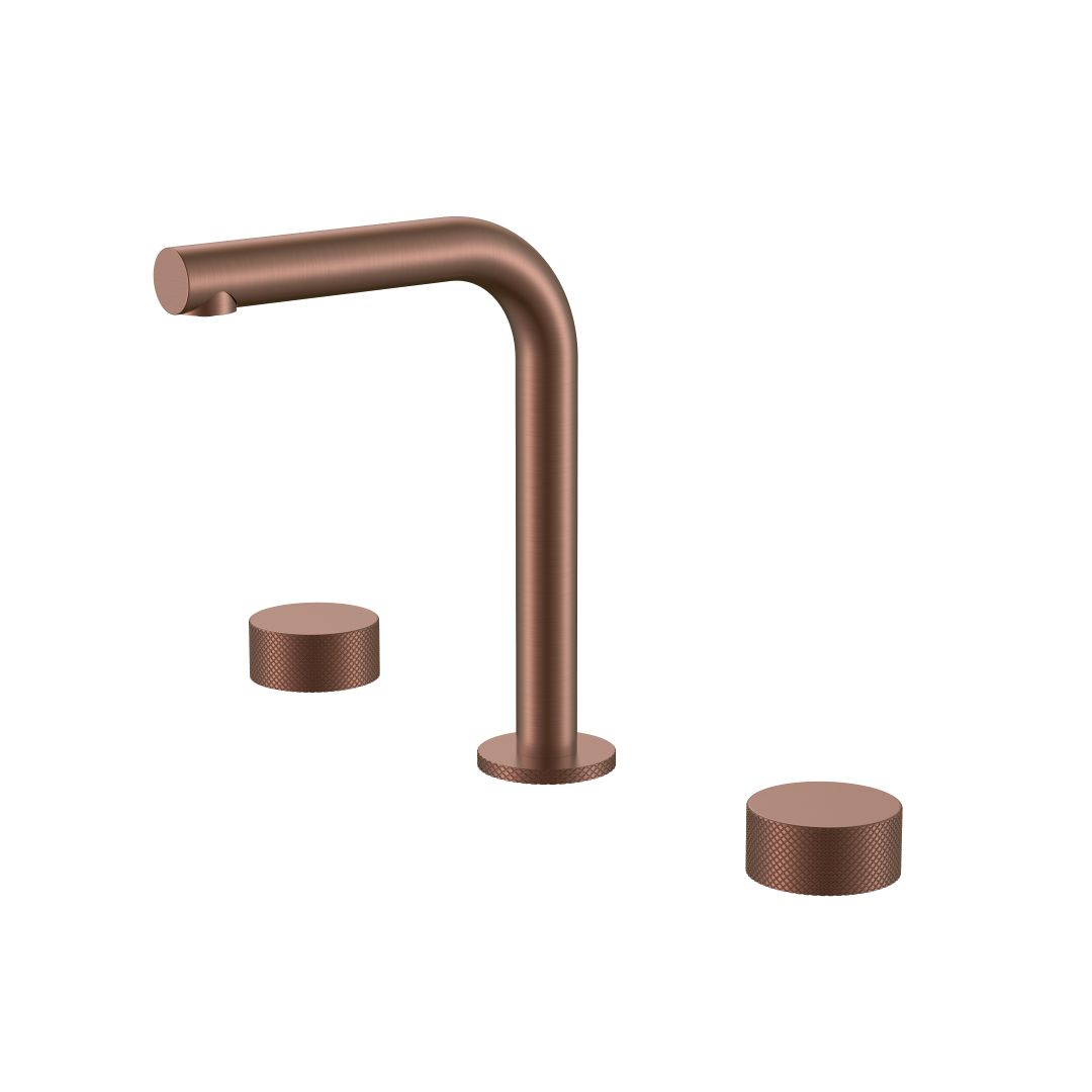 Смеситель на столешницу STICK TOUCH на 3 отв. BRUSHED BRONZE