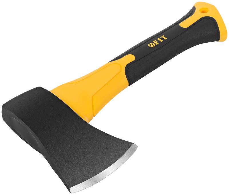 Топор туриста укороченный 450г усилен. фибергласовая ручка; кованая сталь FIT 46258