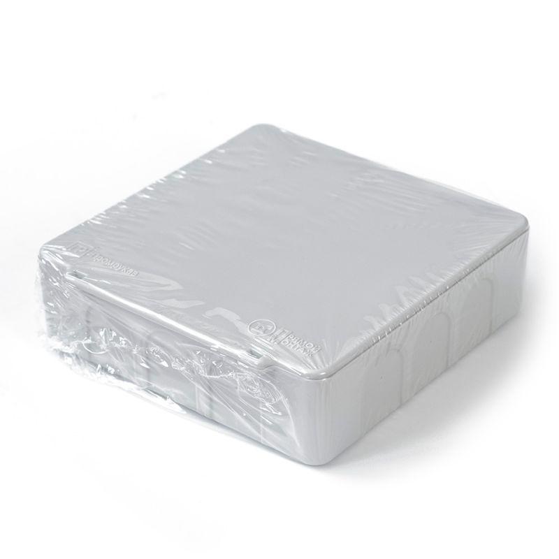 Коробка распределительная ОП 100х100х30 (HF) для прям. монтажа двухкомп. безгалоген. (уп.48шт) Промрукав 60-0302