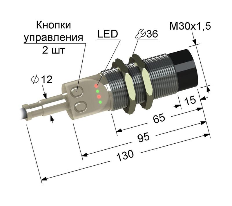 Выключатель бесконтактный PS1P-30M130-15N125-Z (ВБ1П.30М.130.15.12.5.Z) МЕГА-К A8010-T1327494279