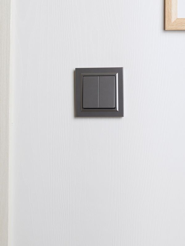 Рамка 1-м BRITE РУ-1-БрС сталь IEK BR-M12-K46