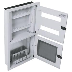 Корпус щита 400х700х100мм навесной с модулями MCB и местом для прокладки сетевых кабелей метал. сер. Cetinkaya Pano CP8500