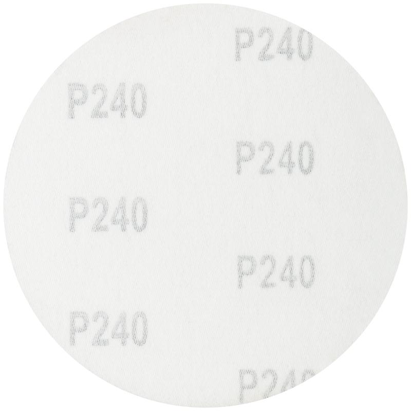 Круг шлифовальный сплошной (липучка) 125мм Р 240 алюм./оксидные (уп.5шт) КУРС 39779