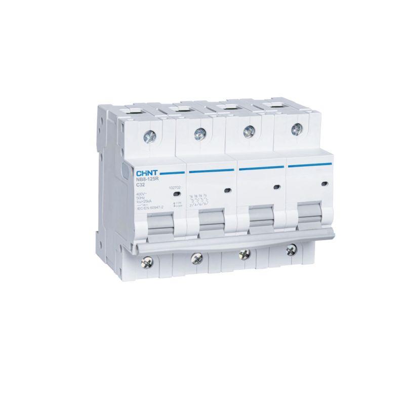 Выключатель автоматический модульный 4п (3P+N) D 50А 25кА NB8-125R (R) CHINT 559872