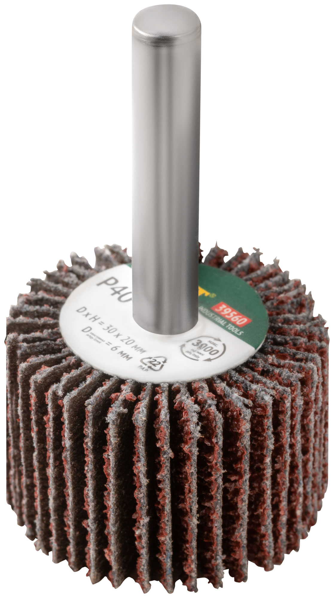 Диск лепестковый для дрели радиальный  30х20х6 мм   Р 40