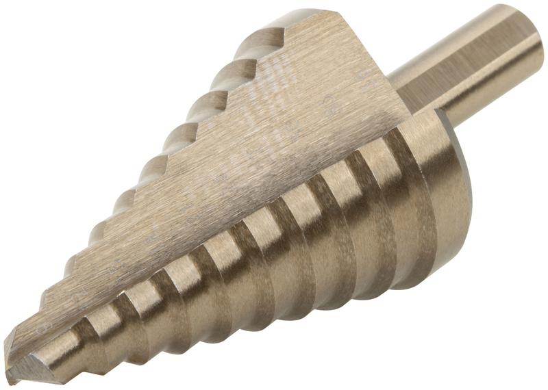 Сверло ступенчатое HSS Co5% (Р6М5К5) пометаллу 10 ступеней 9-36мм FIT 36393