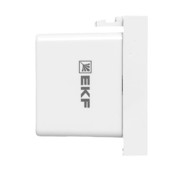 Розетка USB 2-м A+C 2.1А без индикатора бел. EKF E2MR2-21USB-10-AC