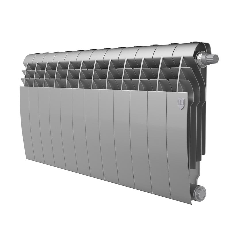 Радиатор BiLiner 350 VR80 12 секц. биметал. Silver Satin Royal Thermo НС-1506298
