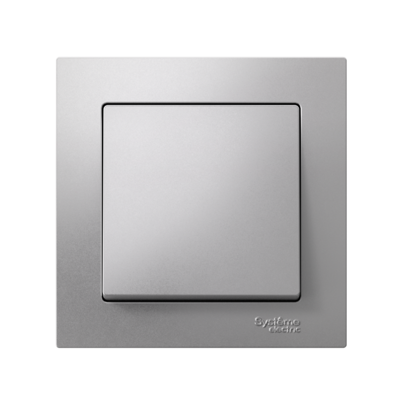 Выключатель 1-кл. AtlasDesign (сх. 1) 10AX быстрозажим. клем. в сборе алюм. SE ATN000312S