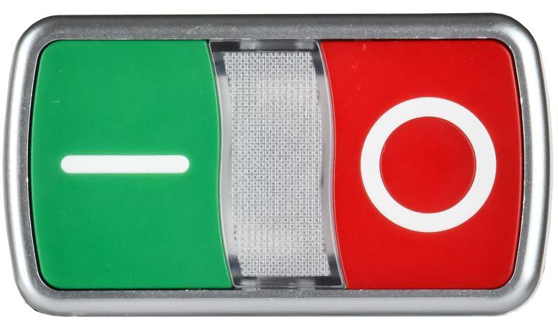 Кнопка "I-O" d22мм 1НО+1НЗ MASTER без подсветки IEK MI-BT60-11R-3-21-K51