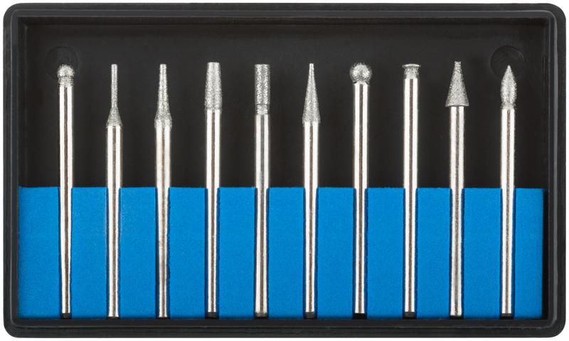 Шарошка усиленная сталь с алмазным напылением штифт диам. 3мм (уп.10шт) MOS 36479М