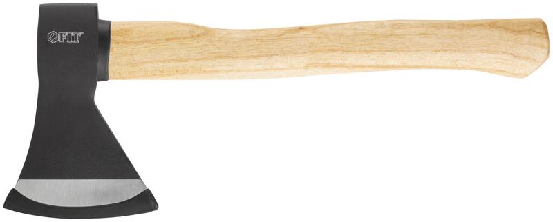 Топор 800г деревянная полированная ручка; кованая усилен. сталь FIT 46138