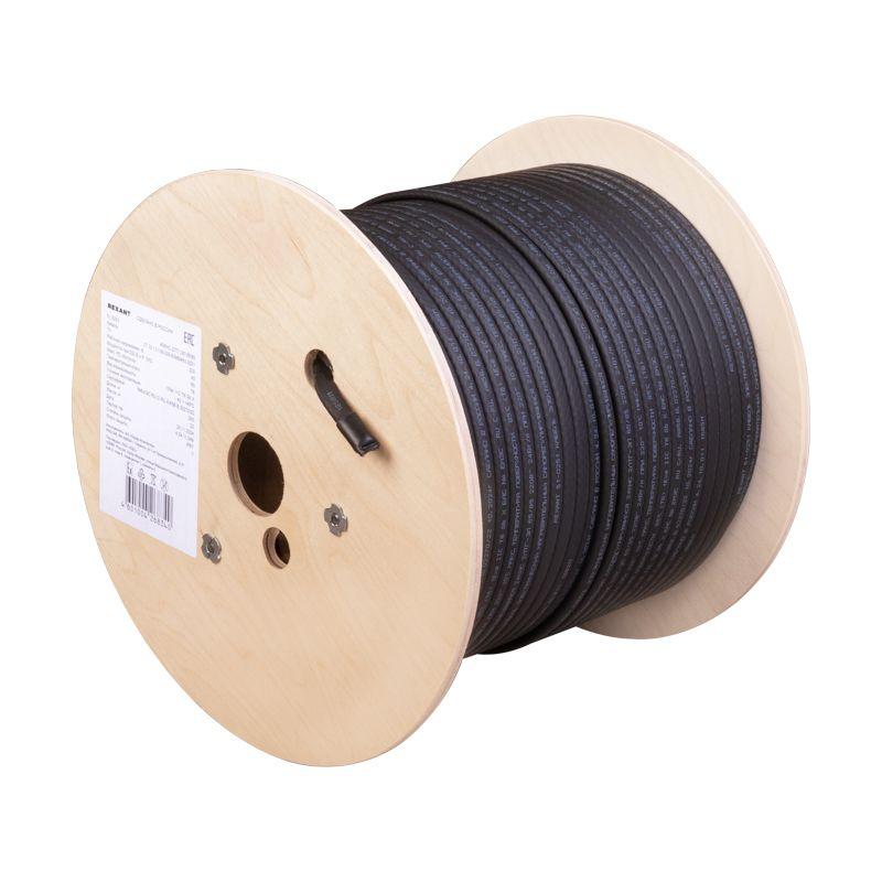 Кабель греющий (нагрев.) саморег. SRL24-2CR UV экранир. 24Вт/м 1.3кв.мм/85м с УФ-защитой PRO 200м (м) Rexant 51-0227