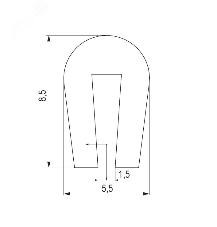 Профиль для защиты кромок лотка