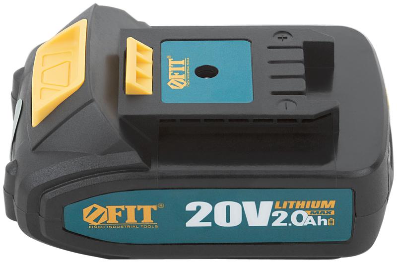Батарея аккумуляторная 20В Li-Ion 2.0А.ч индикатор заряда FIT 79935